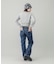 LACE UP DENIM PANTS