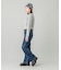 LACE UP DENIM PANTS