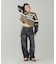 CHEERFUL LOGO CROPPED SWEAT TOP