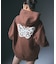 BUTTERFLY PATCH OVERSIZED SWEAT HOODIE