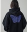 BUTTERFLY PATCH OVERSIZED SWEAT HOODIE