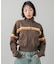 STRIPED COMPACT SWEAT TRACK TOP
