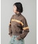 STRIPED COMPACT SWEAT TRACK TOP