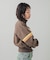 STRIPED COMPACT SWEAT TRACK TOP