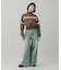 STRIPED COMPACT SWEAT TRACK TOP