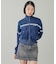 STRIPED COMPACT SWEAT TRACK TOP