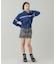 STRIPED COMPACT SWEAT TRACK TOP