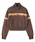 STRIPED COMPACT SWEAT TRACK TOP