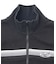 STRIPED COMPACT SWEAT TRACK TOP