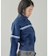 STRIPED COMPACT SWEAT TRACK TOP