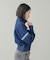 STRIPED COMPACT SWEAT TRACK TOP