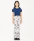 HANDWRITTEN FLOWER JERSEY FLARE PANTS
