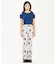 HANDWRITTEN FLOWER JERSEY FLARE PANTS