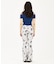 HANDWRITTEN FLOWER JERSEY FLARE PANTS