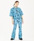 HANDWRITTEN FLOWER JERSEY FLARE PANTS