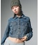 EMBOSSED DENIM JACKET