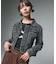 EMBOSSED DENIM JACKET