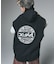 DISTRESSED CIRCLE LOGO ZIP UP SWEAT VEST