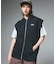 DISTRESSED CIRCLE LOGO ZIP UP SWEAT VEST