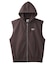 DISTRESSED CIRCLE LOGO ZIP UP SWEAT VEST