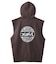 DISTRESSED CIRCLE LOGO ZIP UP SWEAT VEST