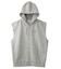 DISTRESSED CIRCLE LOGO ZIP UP SWEAT VEST