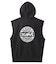 DISTRESSED CIRCLE LOGO ZIP UP SWEAT VEST