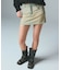 CURSIVE LOGO DENIM MINI SKIRT