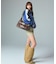 CURSIVE LOGO DENIM MINI SKIRT