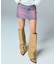 CURSIVE LOGO DENIM MINI SKIRT