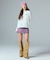 CURSIVE LOGO DENIM MINI SKIRT