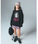 CURSIVE LOGO DENIM MINI SKIRT