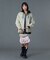 CURSIVE LOGO DENIM MINI SKIRT