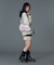 CURSIVE LOGO DENIM MINI SKIRT