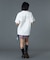 CURSIVE LOGO DENIM MINI SKIRT