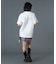 CURSIVE LOGO DENIM MINI SKIRT