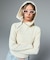 HAIRY HOODED HALF ZIP TOP