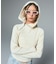 HAIRY HOODED HALF ZIP TOP