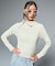 HAIRY HOODED HALF ZIP TOP