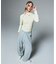 HAIRY HOODED HALF ZIP TOP