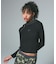 HAIRY HOODED HALF ZIP TOP