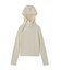 HAIRY HOODED HALF ZIP TOP