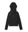 HAIRY HOODED HALF ZIP TOP