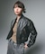 DISTRESSED FAUX LEATHER COMPACT BLOUSON
