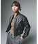 DISTRESSED FAUX LEATHER COMPACT BLOUSON