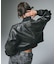 DISTRESSED FAUX LEATHER COMPACT BLOUSON