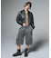 DISTRESSED FAUX LEATHER COMPACT BLOUSON