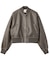 DISTRESSED FAUX LEATHER COMPACT BLOUSON