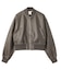 DISTRESSED FAUX LEATHER COMPACT BLOUSON