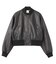 DISTRESSED FAUX LEATHER COMPACT BLOUSON